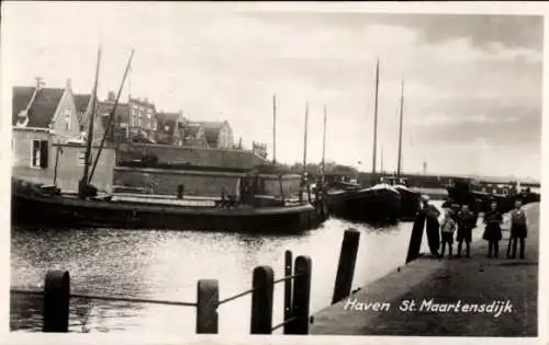 Ak Sint Maartensdijk Zeeland Niederlande, Hafen