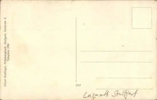 Foto Ak Stuttgart, Soldaten im Lazarett