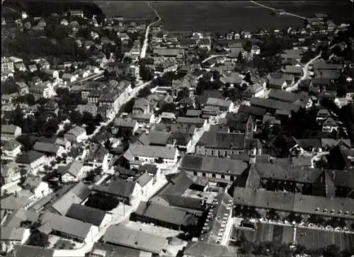 Foto Bad Wörishofen im schwäbischen Kreis Unterallgäu, Fliegeraufnahme