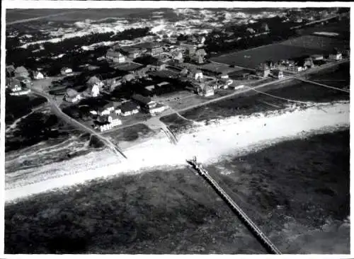 Foto Nordseebad Sankt Peter Ording, Fliegeraufnahme, Strand