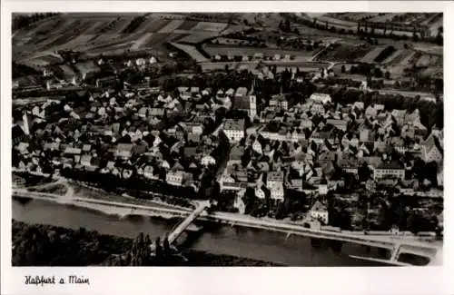 Ak Haßfurt Unterfranken, Fliegeraufnahme