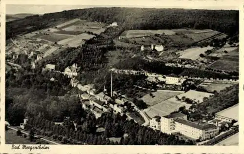 Ak Bad Mergentheim in Tauberfranken, Fliegeraufnahme, Kuranstalt Haus Schwaben