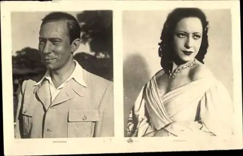 Ak Schauspieler Carl Raddatz, Portrait, Frau, Film Immensee