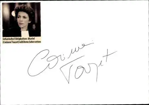 Ak Schauspielerin Corinne Touzet, Portrait, Autogramm
