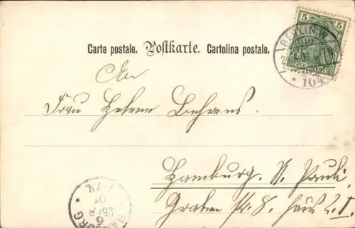 Künstler Ak Döcker, E., Führe uns nicht in Versuchung, Wilderer