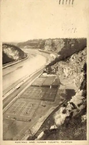 PC Clifton Bristol South West England, Portway, Tennis Courts