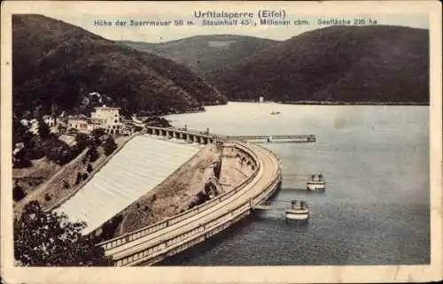 Ak Gemünd an der Urft Schleiden in der Eifel, Urfttalsperre