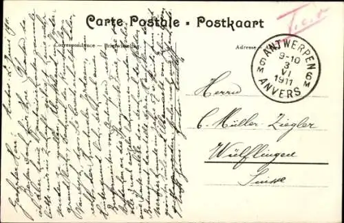 CPA Anvers Anvers Flandre, Place de la Commune