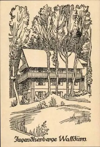 Ak Walldürn im Odenwald Baden, Jugendherberge