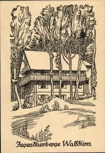 Ak Walldürn im Odenwald Baden, Jugendherberge