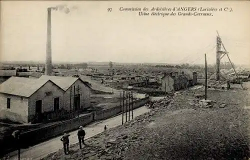 CPA Angers Maine et Loire, Commission de Ardoisieres, Usine electrique des Grands-Carraux