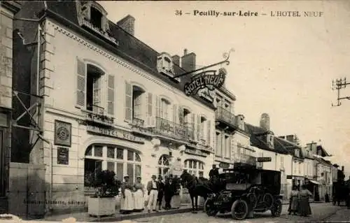 CPA Pouilly-sur-Loire Nièvre, Hotel Neuf