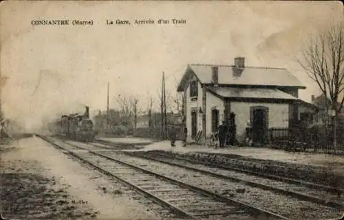 CPA Connantre Marne, Gare