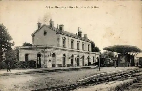 CPA Romorantin Loir et Cher, Gare