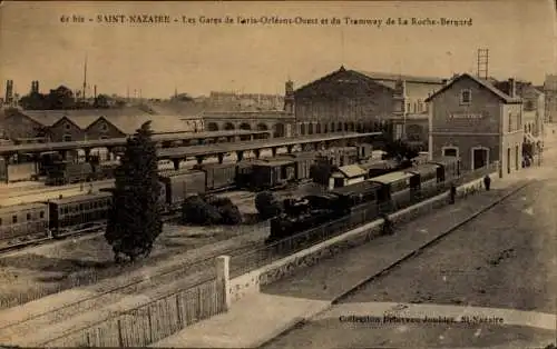 CPA Saint-Nazaire Loire Atlantique, Gare