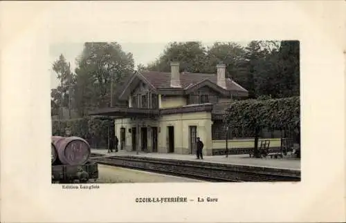 CPA Ozoir la Ferrière Seine et Marne, Gare