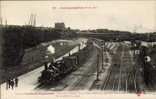 CPA Conflans Charenton le Pont Val de Marne, Locomotive