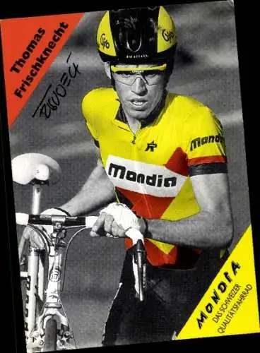 Ak Radrennfahrer Thomas Frischknecht, Autogramm