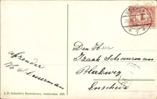 Ak Schiffbruch an der Holländischen Küste, Segelschiffe