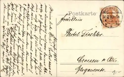 Ak Glückwunsch Neujahr, Fahnen, Eichenlaub