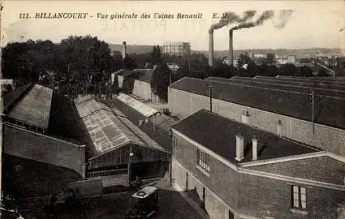 Ak Billancourt Hauts de Seine, Usines Renault