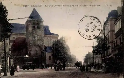 Ak Clichy Hauts de Seine, Le Boulevard National