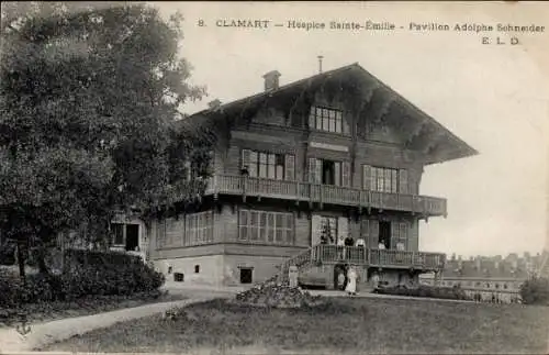 Ak Clamart Hauts de Seine, Hospice Sainte-Émilie, Pavillon Adolphe Schneider