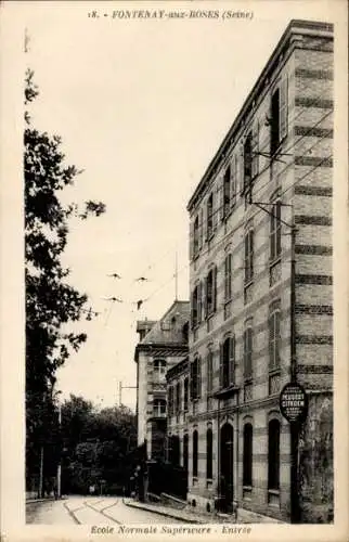 Ak Fontenay aux Roses Hauts de Seine, Ecole Normale Supérieure, Entrée