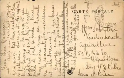 Ak Merville Franceville Plage Calvados, Avenue du Mans