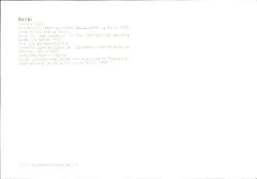 Ak Berlin Tiergarten, Fliegeraufnahme, Hansaviertel