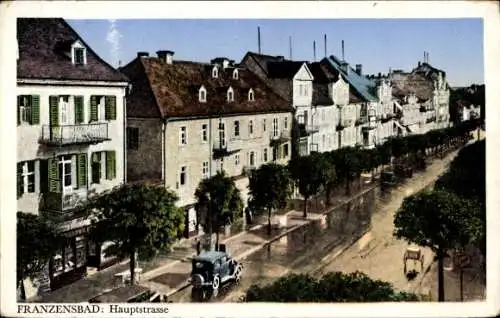 Ak Františkovy Lázně Franzensbad Region Karlsbad, Hauptstraße