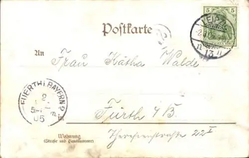 Ak Leipzig in Sachsen, Der Thüringer Hof, Luther-Stube