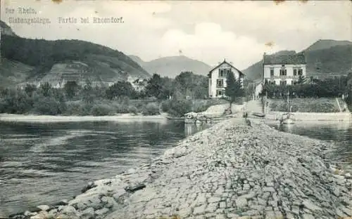 Ak Rhöndorf Bad Honnef am Rhein, Ortsansicht, Häuser, Siebengebirge
