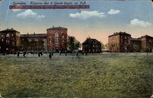 Ak Berlin Spandau, Kaserne des 5. Garde Regiments zu Fuß