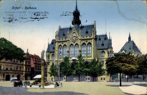 Ak Erfurt in Thüringen, Rathaus