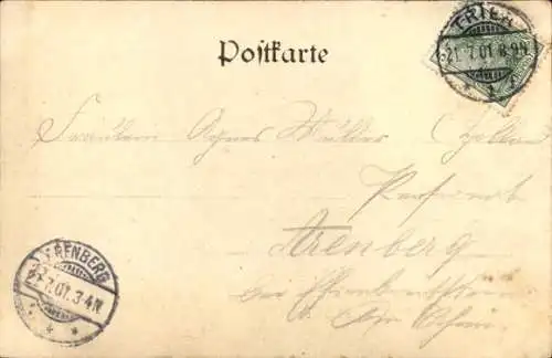 Ak Trier an der Mosel, Mariensäule
