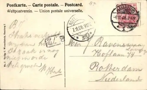 Ak Hamburg Mitte Neustadt, Jungfernstieg, Alsterdamm