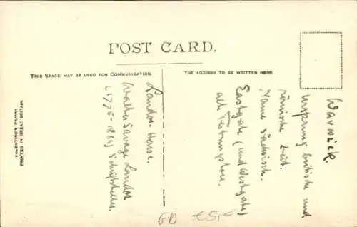 Ak Warwick Warwickshire England, Eastgate, Landor House, Straßenbahn