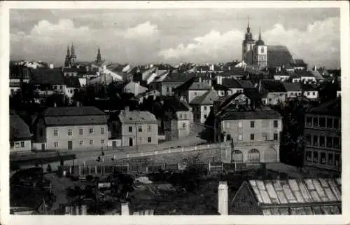 Ak Jihlava Iglau Region Hochland, Gesamtansicht, Blick von Süden