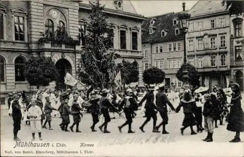 Ak Mühlhausen in Thüringen, Kirmes