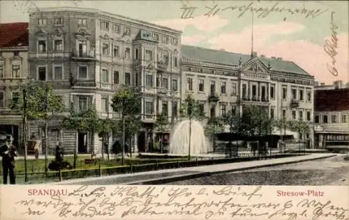 Ak Berlin Spandau, Stresow-Platz