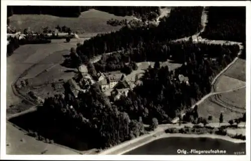 Ak Clausthal Zellerfeld im Oberharz, Fliegeraufnahme