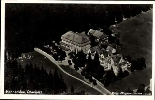 Ak Hahnenklee Bockswiese Goslar im Harz, Blick auf das Hotel Waldgarten in Hahnenklee