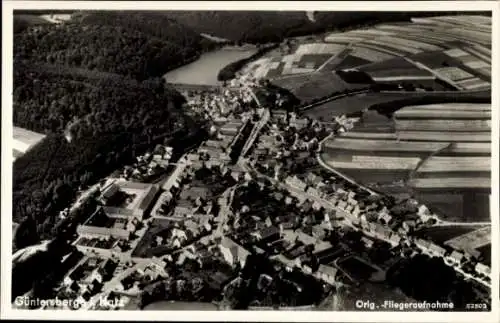 Ak Güntersberge Harzgerode am Harz, Fliegeraufnahme