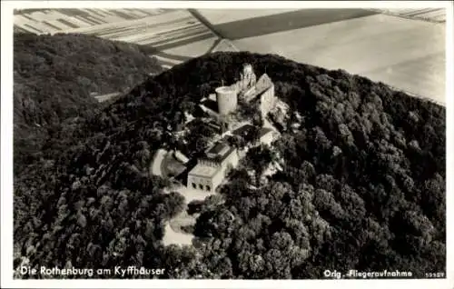 Ak Steinthaleben Kyffhäuserland in Thüringen, Rothenburg, Fliegeraufnahme