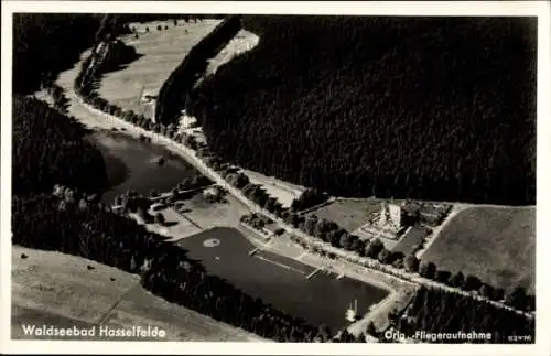 Ak Hasselfelde Oberharz am Brocken, Waldseebad