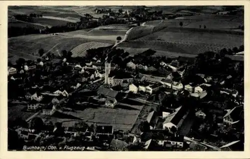Ak Buchbach in Oberbayern, Fliegeraufnahme