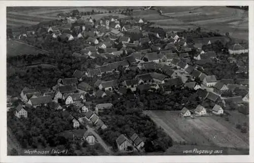 Ak Westhausen in Württemberg, Fliegeraufnahme