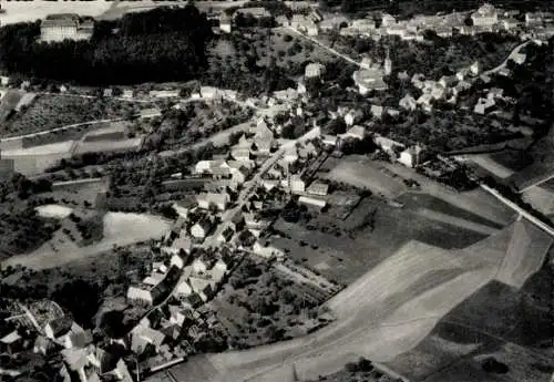 Ak Schillingsfürst in Mittelfranken, Fliegeraufnahme