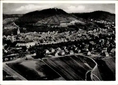 Ak Zeil am Main Unterfranken, Fliegeraufnahme